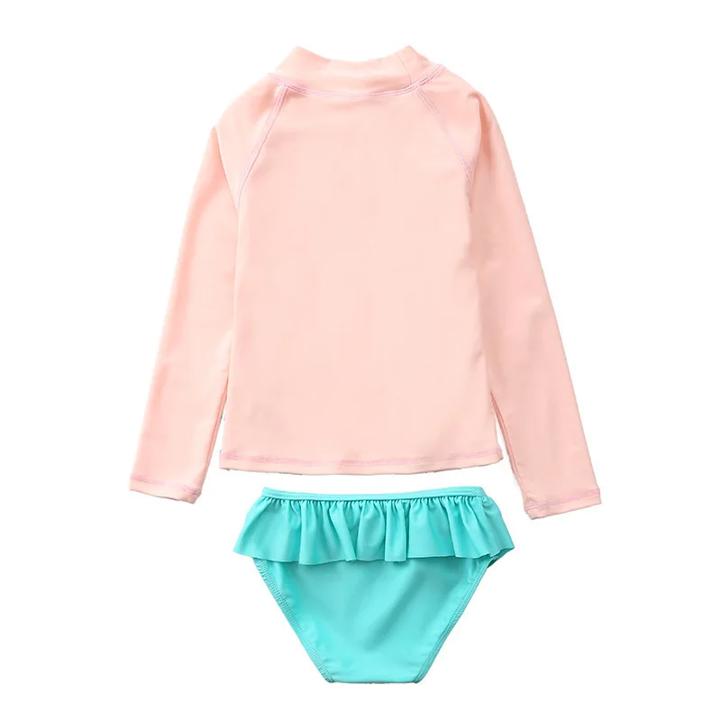 Swimsuit for Girls Unicorn Rash Guards Two Pieces Long Sleeve Children Swimwear Beach Wear Kids Toddler Baby Girl Bathing Suit AliExpress