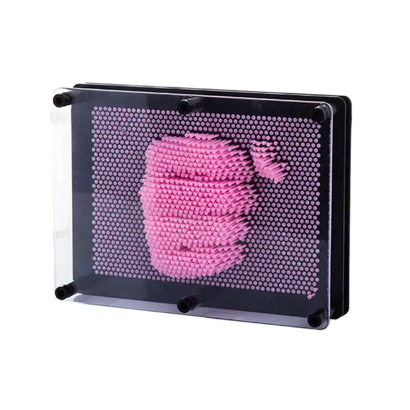 Pink M Креативная 3D клон ручная модель игрушки DIY ремесла трехмерная игла резьба картина Дети Мальчики Девочки Подарки на день рождения 72XC - Цвет: Pink M