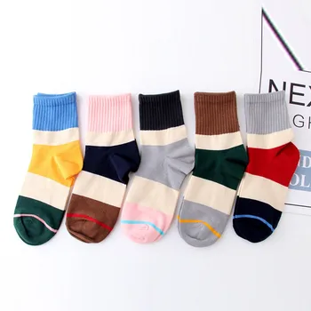 

Women Cute Stripe Cotton Fashion Sock Comfortable Socks