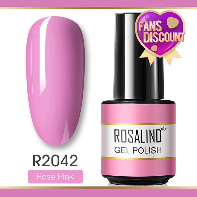 ROSALIND Gel Nail Polish Glitter Gel For Manicure Art Semi Permanent Hybrid Varnish Need UV LED Base Top Coat Nail Polish RAR2042
