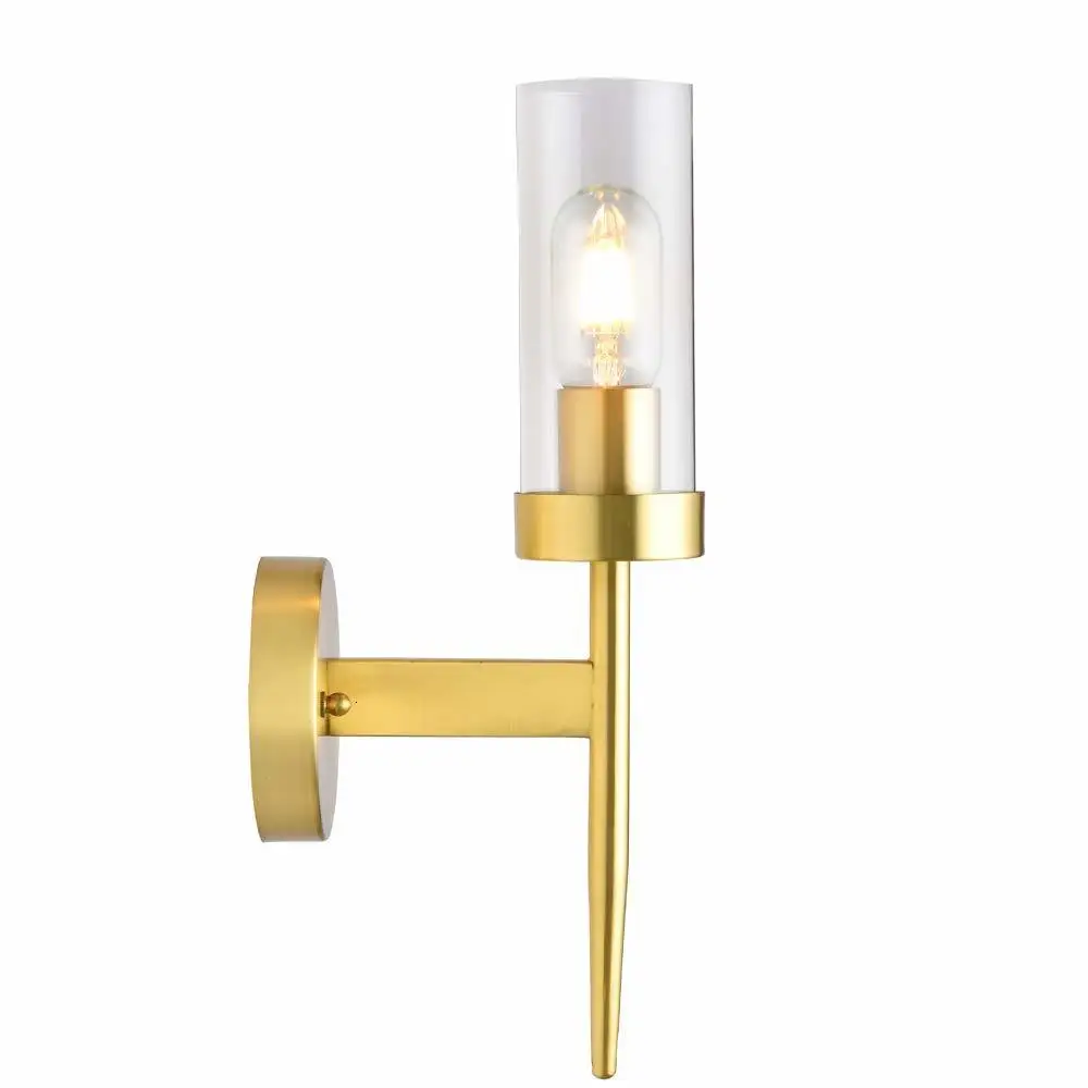 

Nordic postmodern design sconces light Simple strip glass modern wall lamp Ins wind blue white gray glass wall lights for home