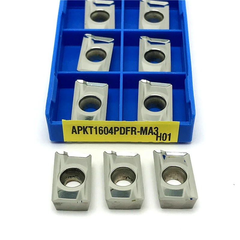

APKT1604 MA3 H01 Aluminum inserts Milling indexable tools high quality CNC Cutting tool APKT 1604 wood turning insert