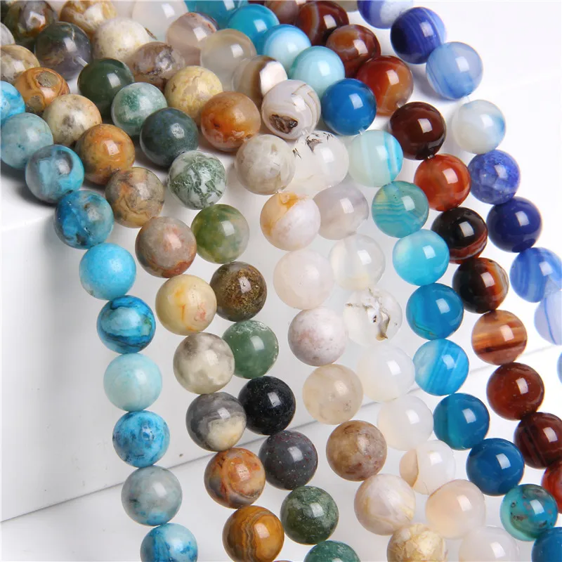Круглые бусины Crazy Agates лазурита 6 мм 8 10 свободные для самостоятельного
