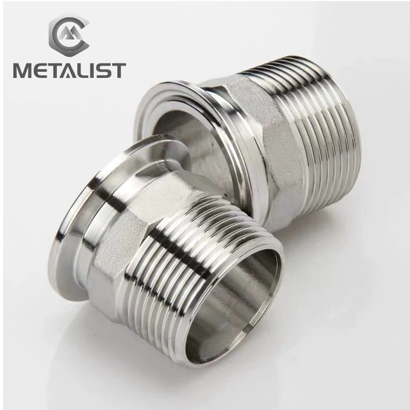 METALIST High Quality 2.5" 57MM OD SS304 Stainless Steel Sanitary Pipe Weld Ferrule Tri clamp Type