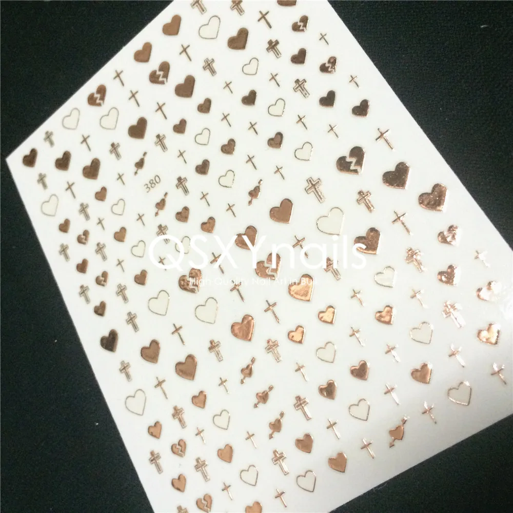 50 шт., металлические наклейки для дизайна ногтей из розового золота, Звездный Квадратный Круг, геометрические наклейки для украшения ногтей, маникюра