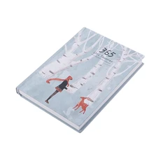 2 шт креативный блокнот в твердом переплете, план года, 365 дней, внутренняя страница, ежемесячный ежедневник, журнал органайзера-листья+ лимон, мультиколор