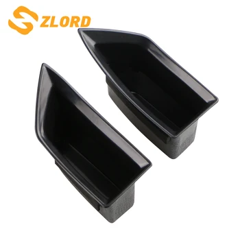 

2PCS/set Car Inner Side Front Door Handle Armrests Storage Box ABS Tray Holder For Ford New Focus 2019 Car Styling Accessories