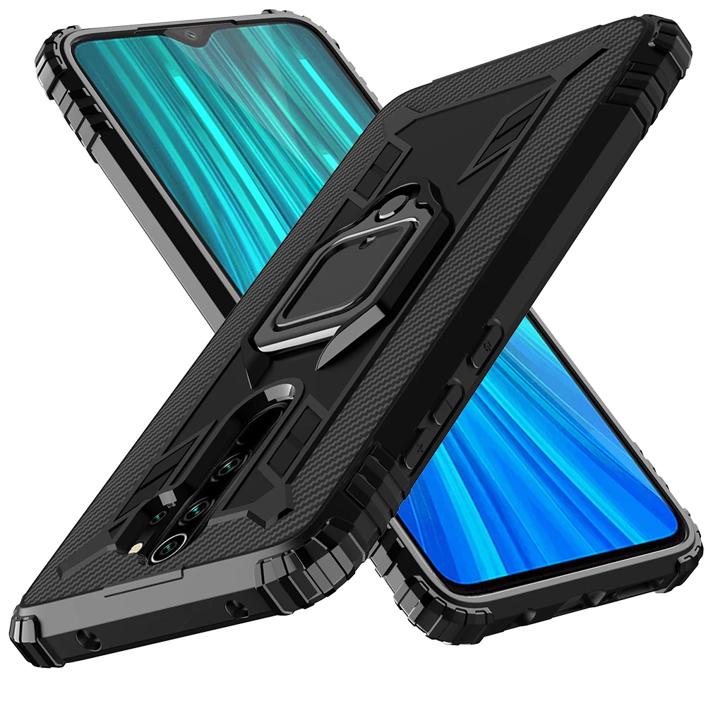 Для Red mi Note 8 Pro Чехол защитный силиконовый чехол-держатель с кольцом для Xiaomi mi Note 10 CC9 Pro 9T красный mi Note 8T 8 8A K20 K30 Pro Чехол