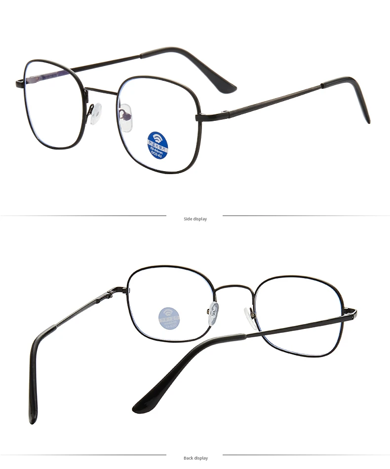 Новые очки оправа женские мужские очки ретро очки для близоруких металлических прозрачных линз оправа для мужских очков Blue Ray компьютерные очки