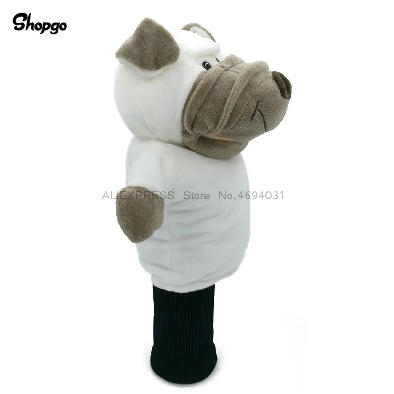 

Shari Pie Dog Golf Fairway Woods Headcover Animal Golf Covers Mascot Novelty Cute Gift Golf Accessories