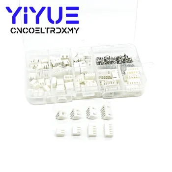 

220pcs JST XH2.54 wire Connector XH 2.54mm 90 angle Curved pin Header + Housing + Terminal Kit 2p 3p 4p 5pin XH Kits TJC3