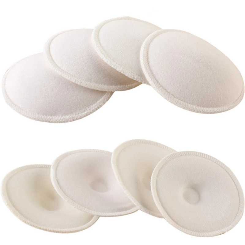 

4PCS Breast Pads Reusable Washable Soft 3D Cup Maternity Breast Pads Ecological Cotton Anti Overflow Postpartum Nursing Pads
