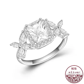 

Set zircon gorgeous personality rectangular zircon butterfly shape horse-eye drill female simulation diamond carat ring