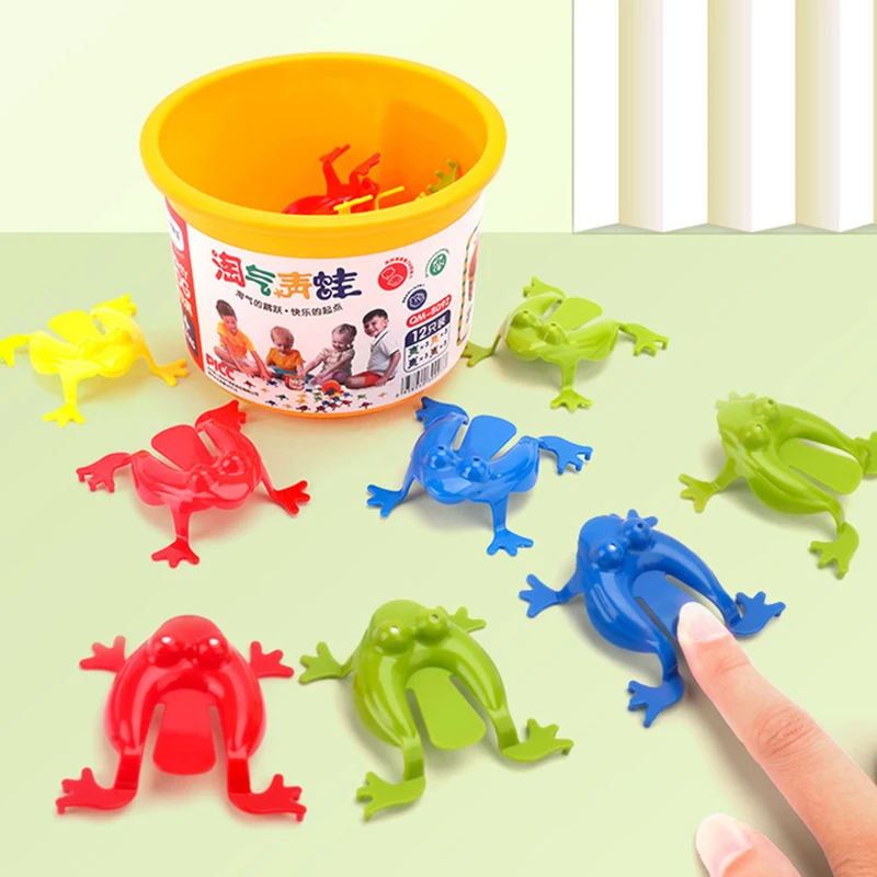 Jumping Frog Toys Candy Color Classic Children Kids Funny Party Contest Games