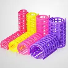 HobbyLane 5 шт. парикмахерские для домашнего использования DIY Ramdom цвет пластик самоклеющиеся губки бигуди для завивки волос Волшебные бигуди инструмент для красоты