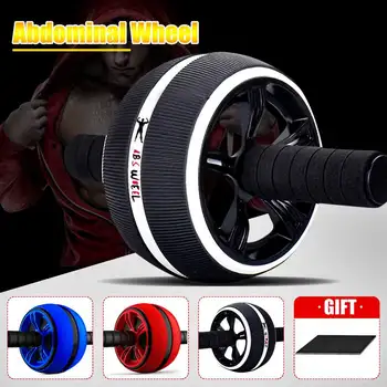 

ABS Abdominal Roller Exercise Wheel Fitness Equipment Mute Roller For Arms Back Belly Core Trainer Body Shape Training Supplies