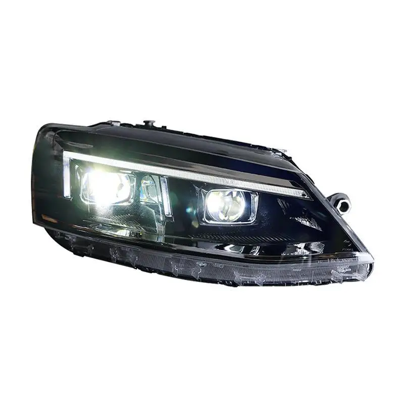 Автомобильные Drl боковые поворотники, запчасти, Автомобильные светодиодные фары Cob, задние Автомобильные фары в сборе 15 для Volkswagen Sagitar