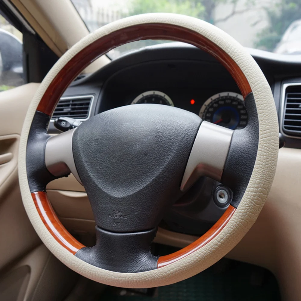 LEEPEE крышка рулевого колеса автомобиля Диаметр 36-40 см автомобильные аксессуары универсальные силиконовые чехлы для рулевого управления авто украшение автомобиля-Стайлинг
