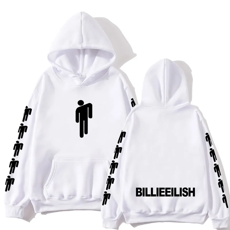  Billie Eilish Fashion Printed Hoodies Women/Men Long Sleeve Hooded Sweatshirts 2019 Hot Sale Casual