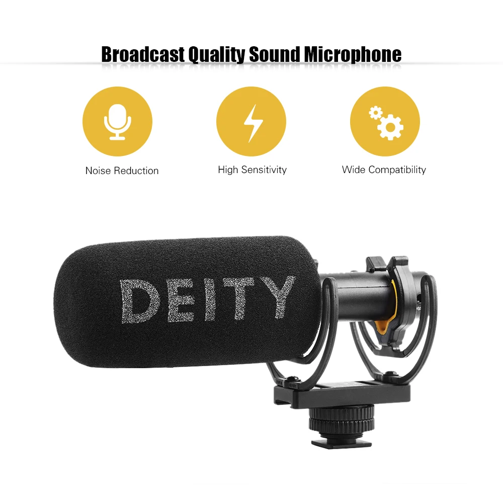 Deity V-Mic D3 супер-Кардиоидная направленность конденсаторный видео микрофон камера микрофон+ 3,5 мм TRRS кабель микрофон для DSLR видеокамеры телефона