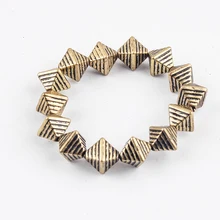 Bohamia, винтажный панк браслет золотого цвета для женщин, ручной работы,, подарок на день рождения