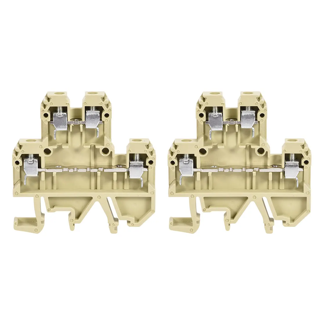

uxcell 2 Pcs DIN Rail Terminal Block JDK40/35 500V 32A Screw Type 0.2-4mm2 Grey Fire Retardant Flame Retardant