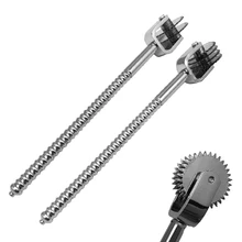 Electric shock Pinwheel Roller penis nipple body torture slave BDSM metal anal beads butt plug electro sex toys for male female