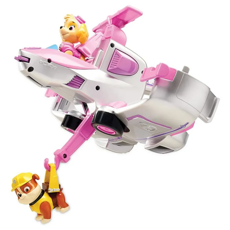 Newest Paw Patrol Dog Puppy Deformable Vehicle Have Fun With This 2-in-1 Vehicle Transforming From Bulldozer to a Jet For Kids