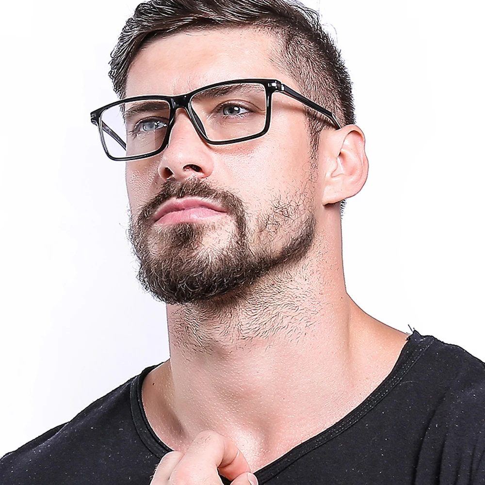 Мужские модные очки Квадратные оптические оправы BSM8026 могут быть оснащены миопическая линза TR90 очки песочные черные очки