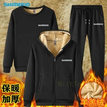 Shimano Fishing Clothing Keep Warm Daiwa Fishing Clothes Winter Plus Velvet Thick Sportswear Suit for Fishing Wear Outdoor Sport