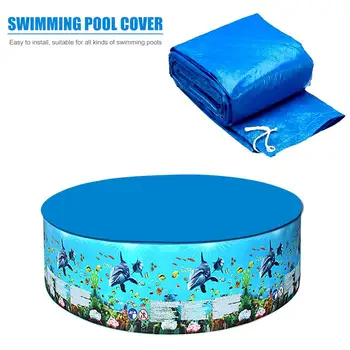 

Garden Swimming Pool Cover Pads Thickened Foldable Outdoor PE Floor Dust Cloth Swimming Portable Outdoor Elements