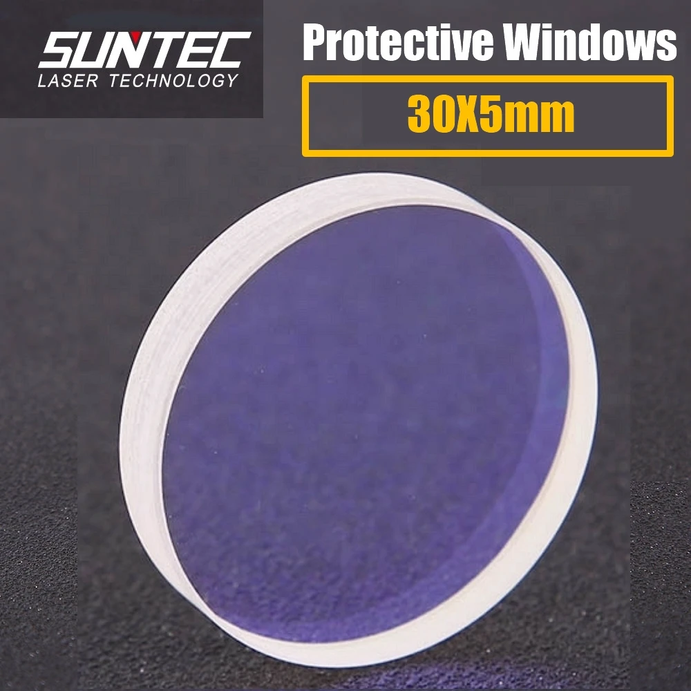 

Suntec Precitec /WSX/Au3tech fiber laser head Protection lens mirrors/windows 30*5mm 2000W OG YD30 d5 P0795-1201-00001 20pcs/Lot