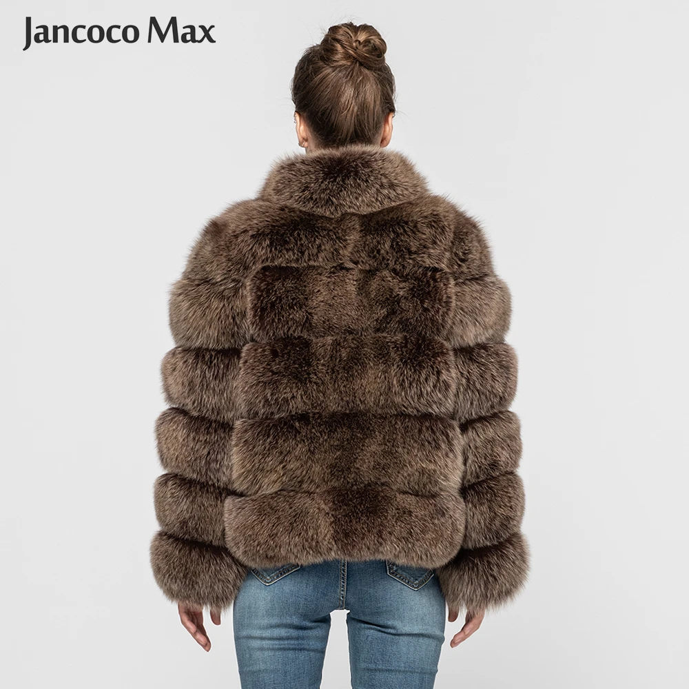 Jancoco Max 2019 Новинка зимнее плотное теплое женское 5 рядное пальто с воротником из