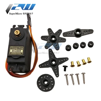 

MG995 Analog Metal Servo 55g Servo, High Speed Digital Servo Motor for RC Car Robot Helicopter (180 Control Angle)