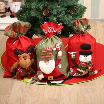 

New Christmas Large Jumbo Felt Santa Sack Children Xmas Gifts Candy Stocking Bag Home Decor