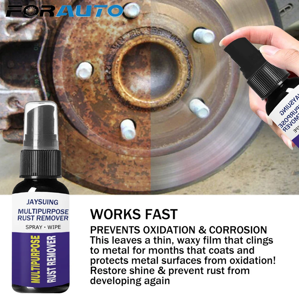 

30/50ML Car Rust Remover Rust Inhibitor Metal Surface Chrome Paint Clean Anti-rust lubricant Derusting Spray Car Cleaning
