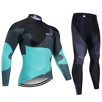 

NW 2020 Pro team Breathable Long Sleeve Cycling Set MTB Bike Clothing Autumn Bike Jerseys Outdoor Clothes Maillot Ropa Ciclismo