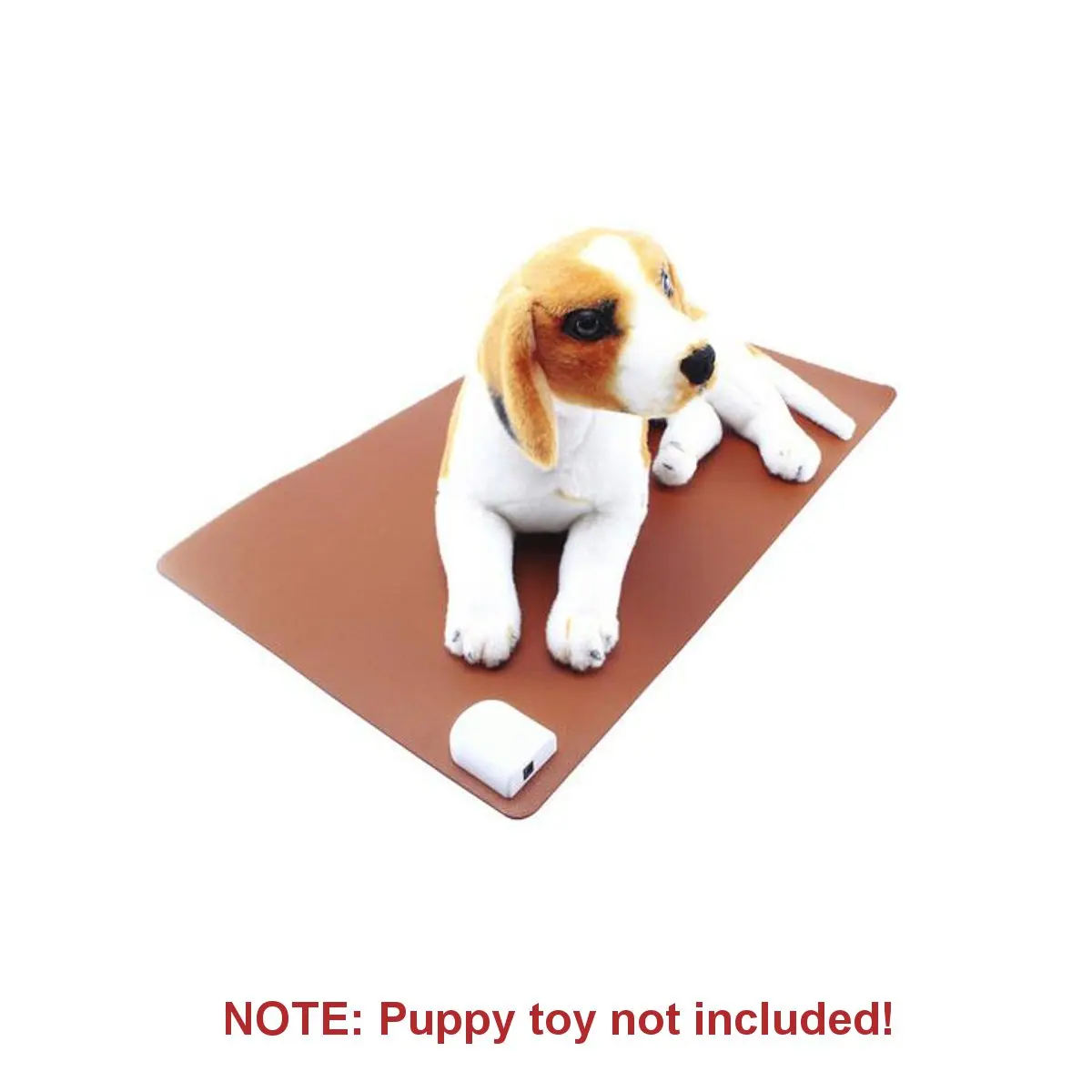 Adjustable PU Electric Heating Pad 60x36cm Pet Warm Mat Blanket Waterproof Cat Dog Bed Winter Warmer Dogs Cats Pet Supplies - Цвет: Brown