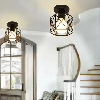 

LED Home Decor Walkway Ceiling Down Light LED Down Light Retro Useful Square Pendant Lamp Energy Saving Durable Bedroom