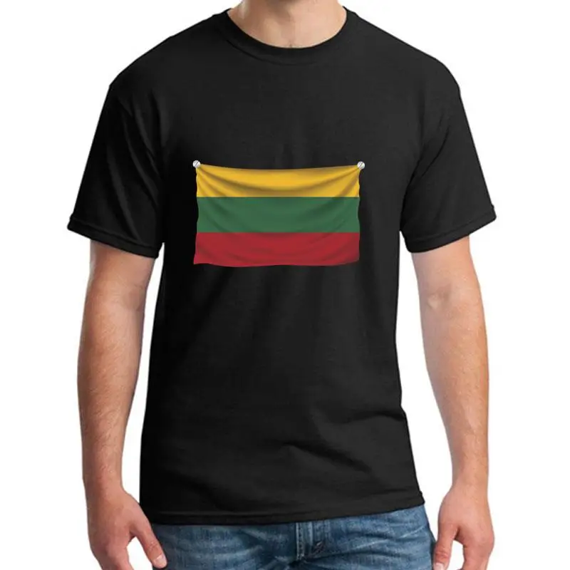 

Design Flag Lithuania t shirt 3xl 4xl 5xl 100% cotton Novelty Letter male female t-shirts Crew Neck Pattern