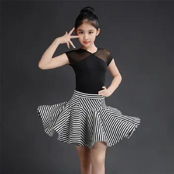

Fashion Latin Dance Costume Kids Tango Cha Cha Rumba Ballroom Practice Dancing Wear Girl Salsa Samba Performance Clothing DC4632