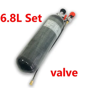 Günstig AC168301 6,8 L Pcp Air Tank Pcp Ventil 4500Psi Mini Scuba CE Zylinder Für Tauchen Unterwasser Gun Air Gewehr/condor Jagd Ausrüstung