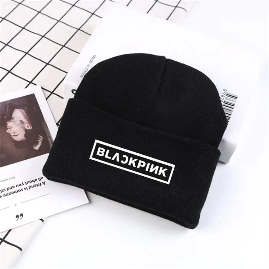 Kpop группы зимние аксессуары дважды Blakpink девять процентов Теплая Лыжная шапка шляпа Monsta X Мода Шерсть бини