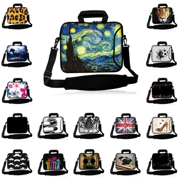 

Waterproof Neoprene Laptop Bag For Macbook Lenovo Dell Asus Computer Funda Notbook 10 12 13 14 15.6 17 Chromebook Messenger Case