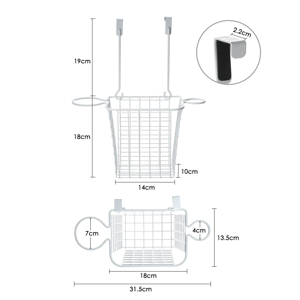 Кухонная стойка, космическая подвесная корзина для хранения через дверь, органайзер для ванной комнаты, инструменты для ухода за волосами, корзина для хранения, сушилка для волос
