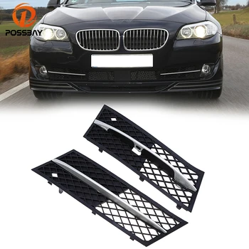 

POSSBAY Front Lower Bumper Grill Grilles for BMW 5 Series F10/F18 Sedan/Wagon Pre-facelift 2010-2013 Car Fog Light Cover Vent