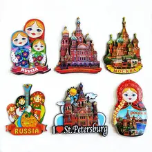 СПБ, русский набор кукол Деревянные 3D магниты на холодильник туристические сувениры холодильник магнитные наклейки домашний декор