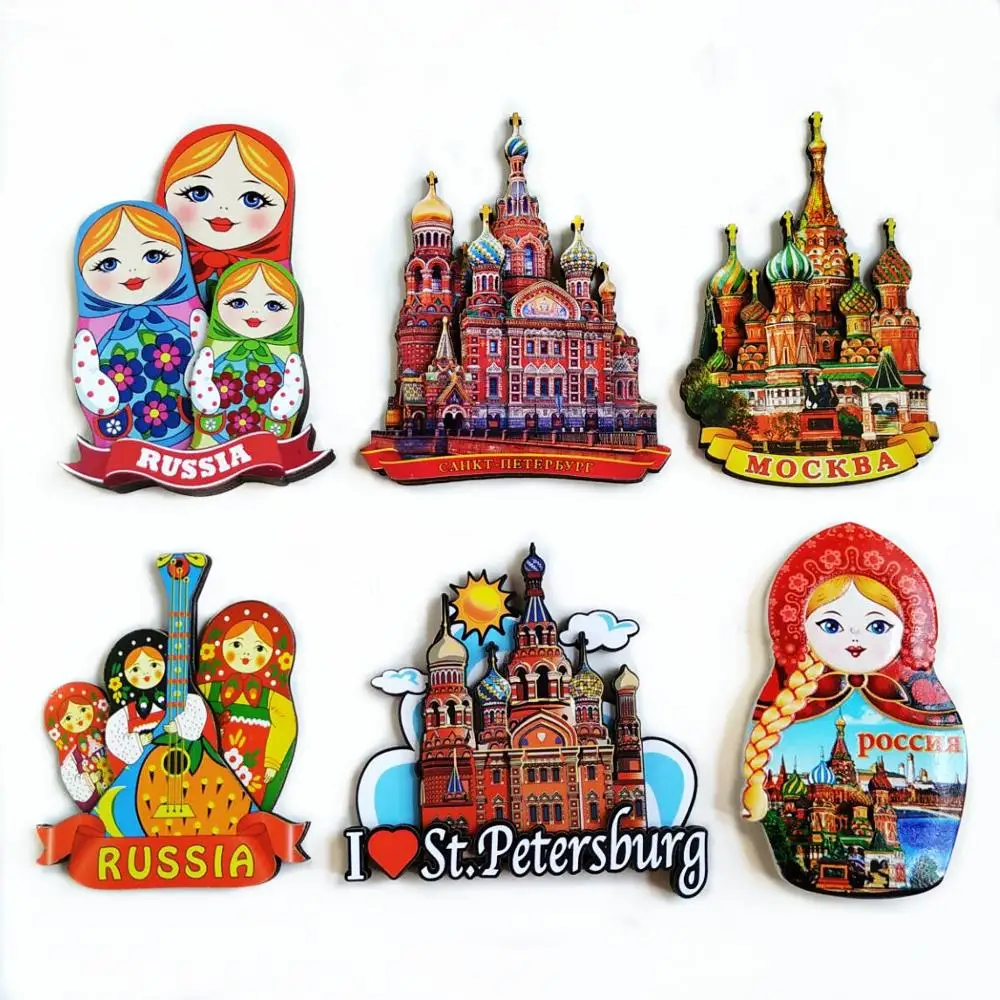 ST PETERSBURG Russia travel souvenir flexible fridge magnet 