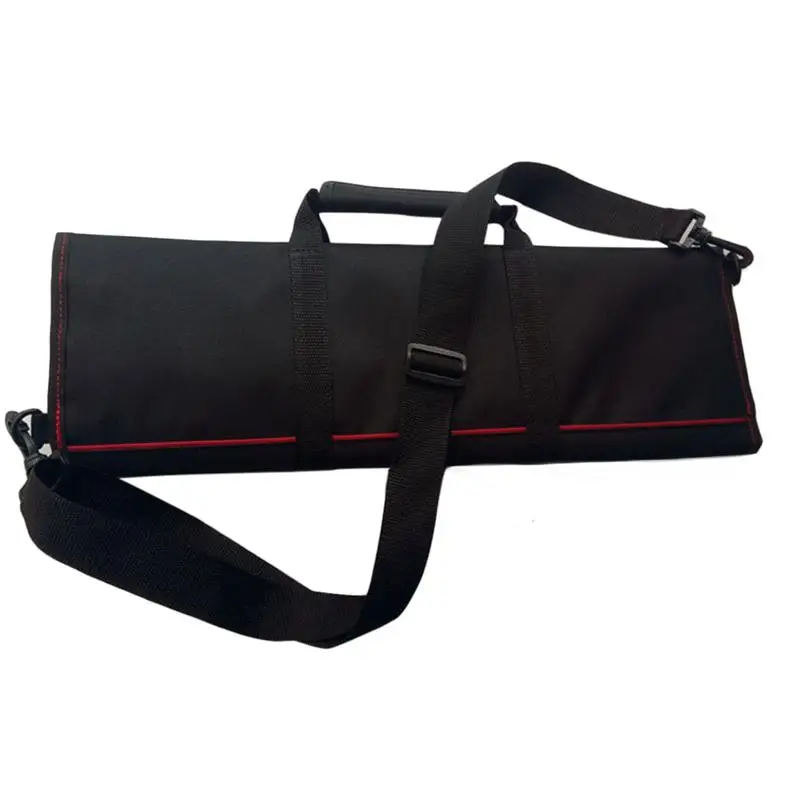 Professional Chef Knife Case Knife Roll Bag Chef Bag Cutlery Holder Organizer (Black)
