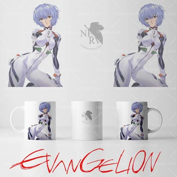 

11 oz Rei Eva Neon Genesis Evangelion Ceramic White Coffee Mugs Gifts Beer Cup